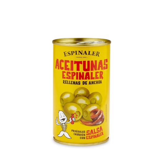 Aceitunas rellenas de anchoa - Olives farcies aux anchois 350g Espinaler
