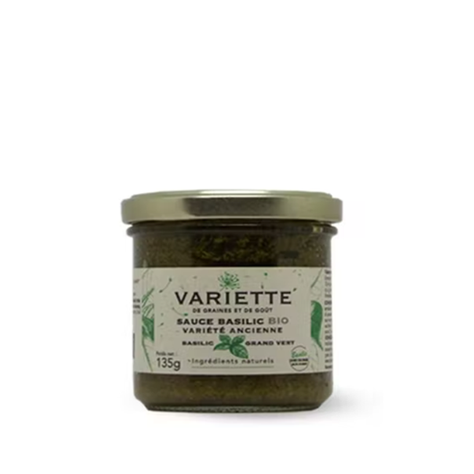 Sauce basilic grand vert façon pesto BIO 135g Variette
