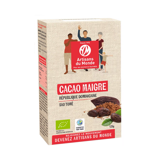 Cacao maigre de République Dominicaine 125g Artisans du Monde