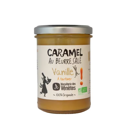 Caramel au beurre salé vanille 220g Biscuiterie des Vénètes