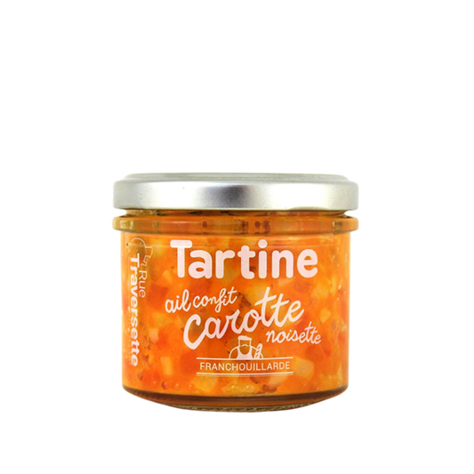 Tartinable ail confit, carotte et noisette 110g Rue Traversette