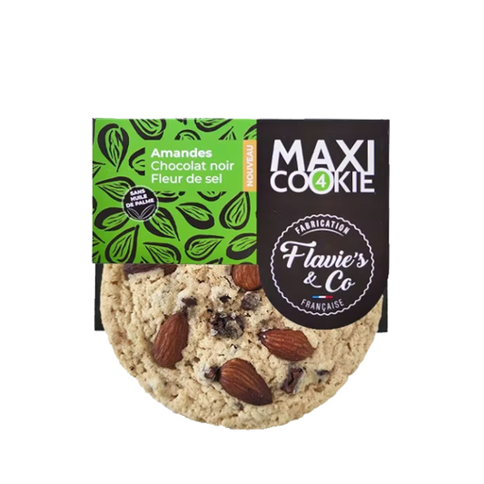 Maxi cookie amandes chocolat noir 75g Flavie's & Co