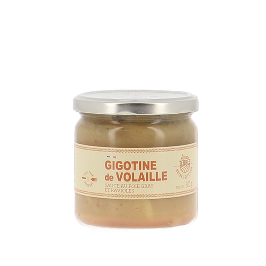 Gigotine de volaille sauce foie gras et ravioles 300g Fiers de nos terres