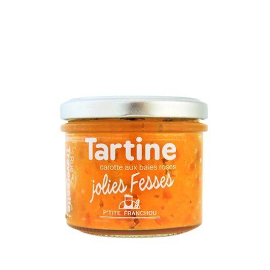 Tartinable jolies fesses - carottes aux baies roses - 105g Rue Traversette