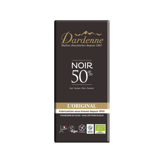 Chocolat noir 50% Dardenne 100g