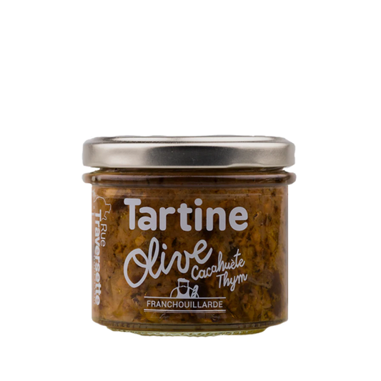 Tartinable olive, cacahuète et thym 105g Rue Traversette