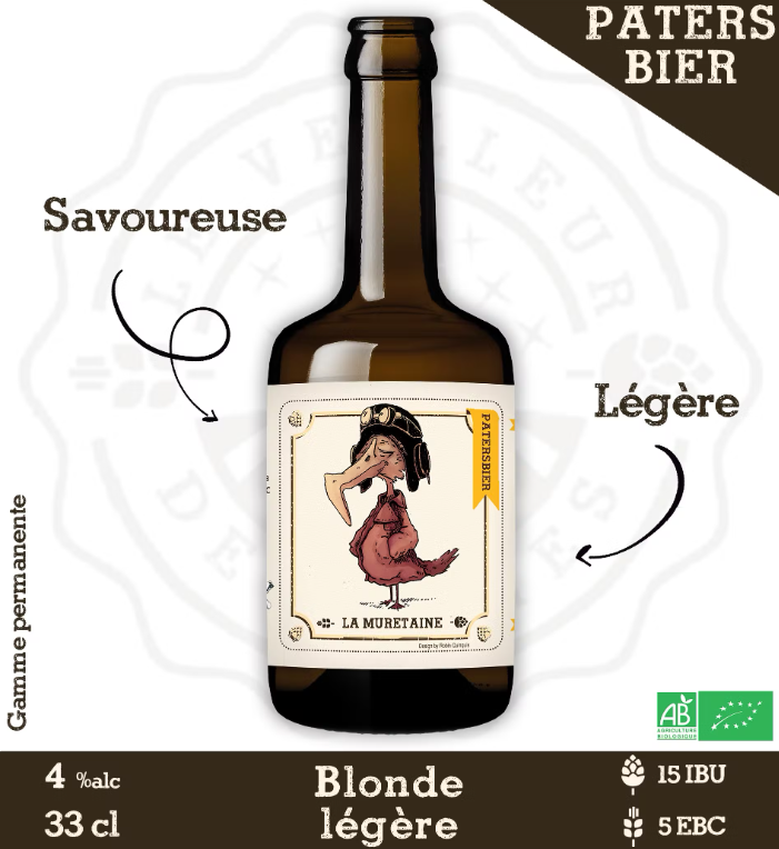 Patersbier bière blonde 33cl Le Veilleur de Bières