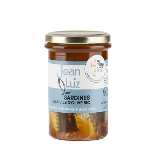 Sardines à l'huile d'olive bio 270g Jean de Luz