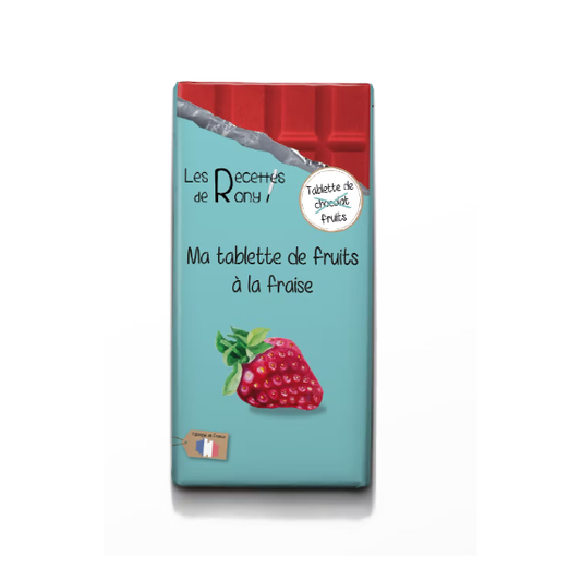 Tablette de fruits à la fraise 80g Les recettes de Rony